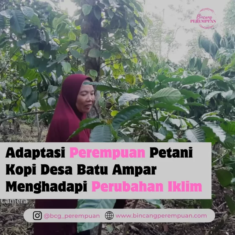 Perempuan petani kopi di Desa Batu Ampar Menghadapi Perubahan Iklim