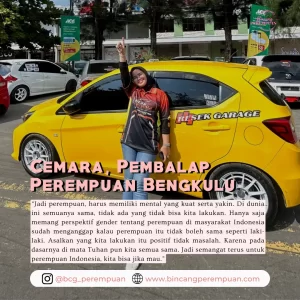 Cemara pembalap perempuan Bengkulu