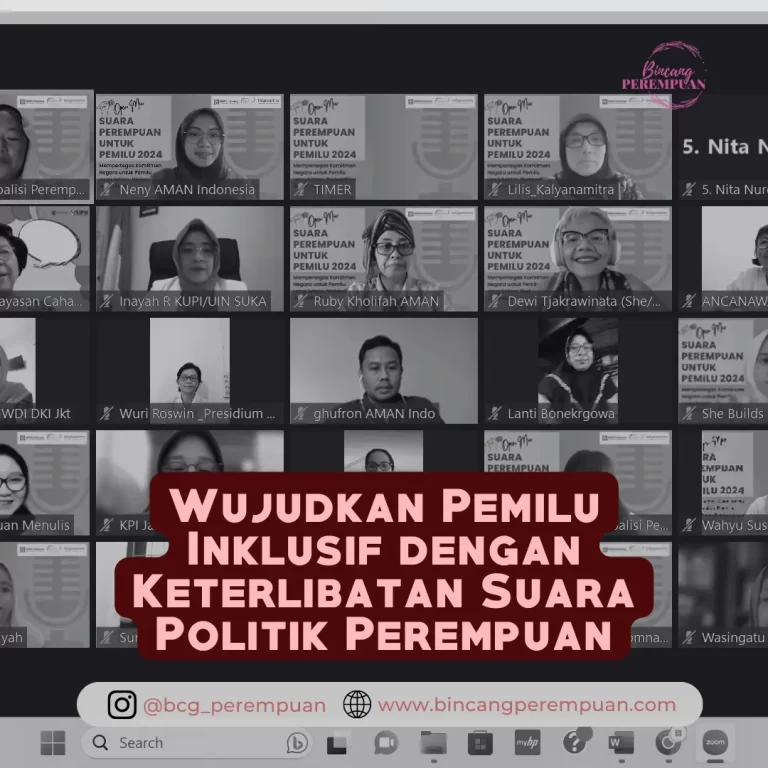 Wujudkan Pemilu 2024 yang Inklusif dengan Keterlibatan Suara Politik Perempuan