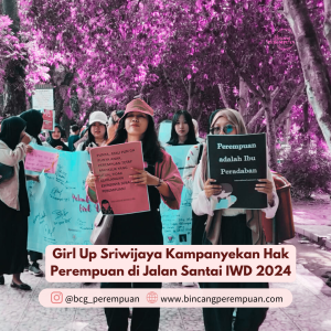 Girl Up Sriwijaya Kampanyekan Hak Perempuan di Jalan Santai IWD 2024
