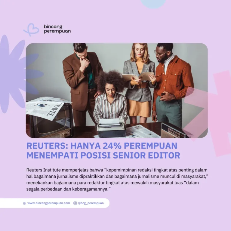 Reuters Hanya 24% Perempuan Menempati Posisi Senior Editor