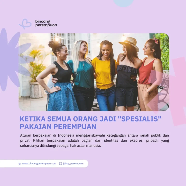 Ketika semua orang jadi spesialis pakaian perempuan