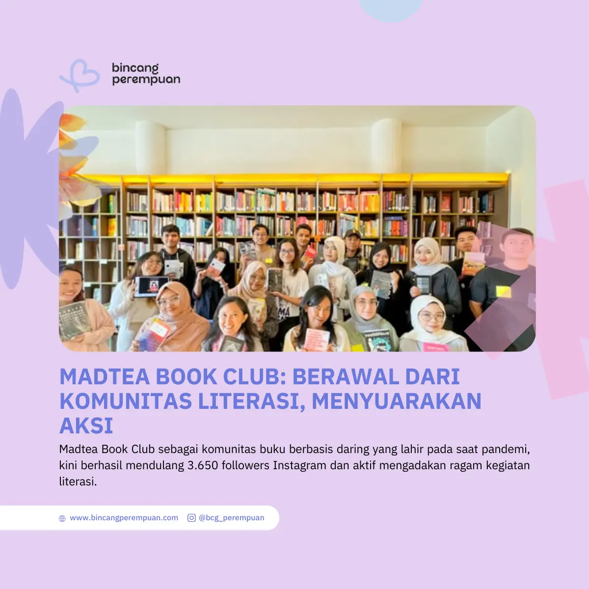 Madtea Book Club Komunitas Literasi, Menyuarakan Aksi