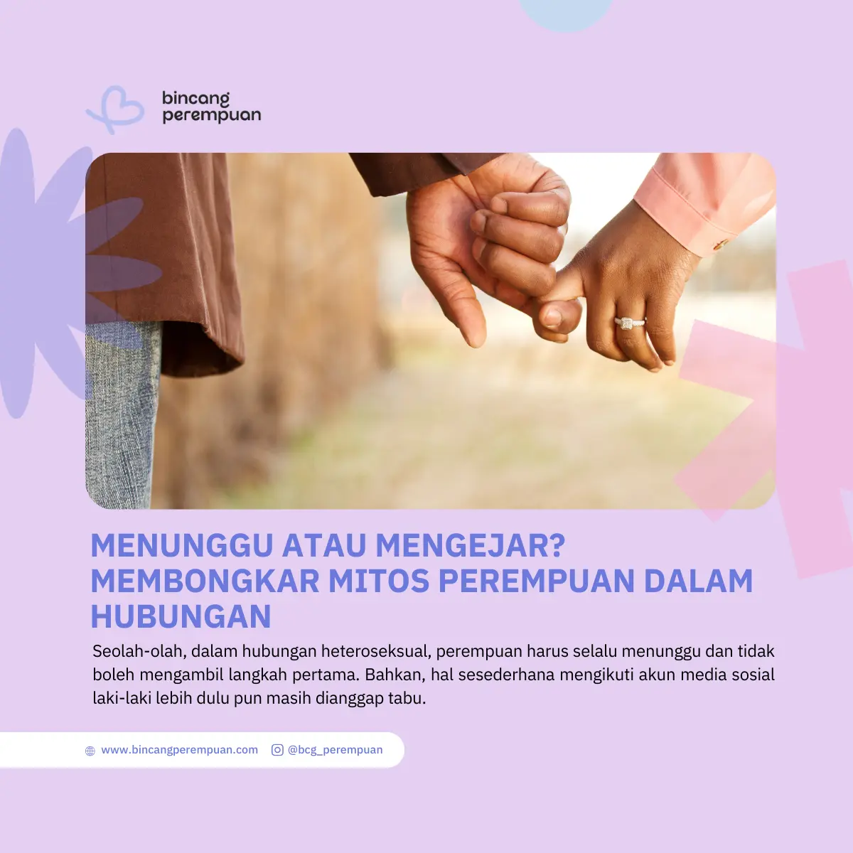 Menunggu atau Mengejar Mitos Perempuan dalam Hubungan