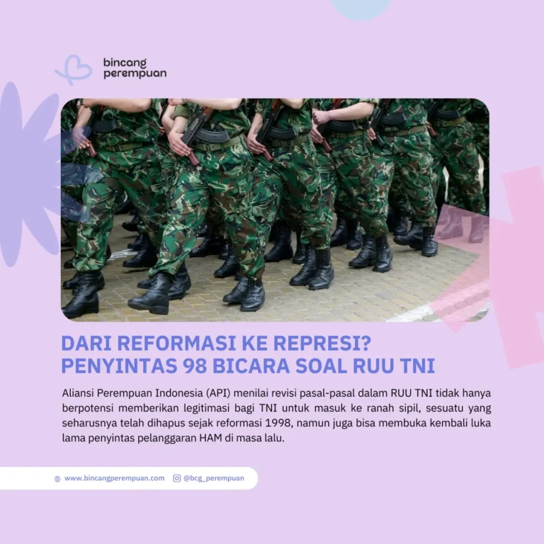 Dari Reformasi ke Represi Penyintas 98 Bicara Soal RUU TNI