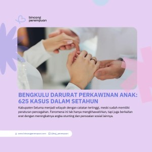 Bengkulu Darurat Perkawinan Anak 625 Kasus dalam Setahun