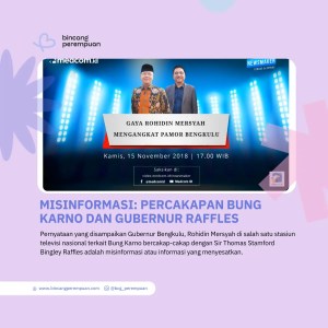 Misinformasi Percakapan Bung Karno dan Gubernur Raffles