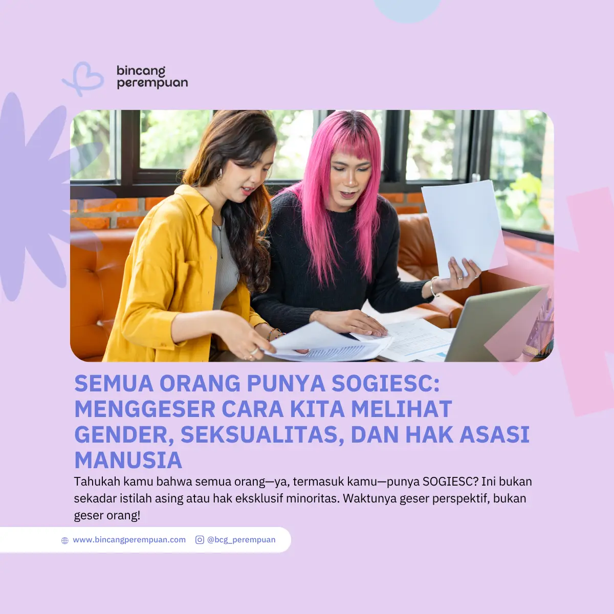 Semua Orang Punya SOGIESC Menggeser Cara Kita Melihat Gender, Seksualitas, dan Hak Asasi Manusia (1)