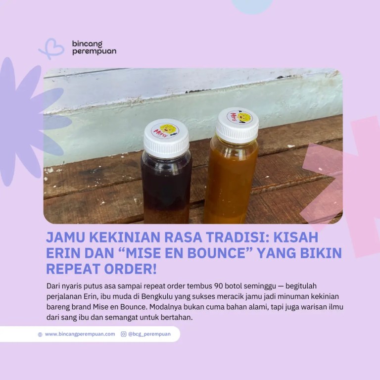 Jamu Kekinian Rasa Tradisi Kisah Erin dan “Mise Bounce” yang Bikin Repeat Order! (1)