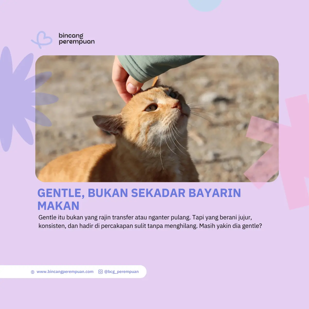 Gentle, Bukan Sekadar Bayarin Makan