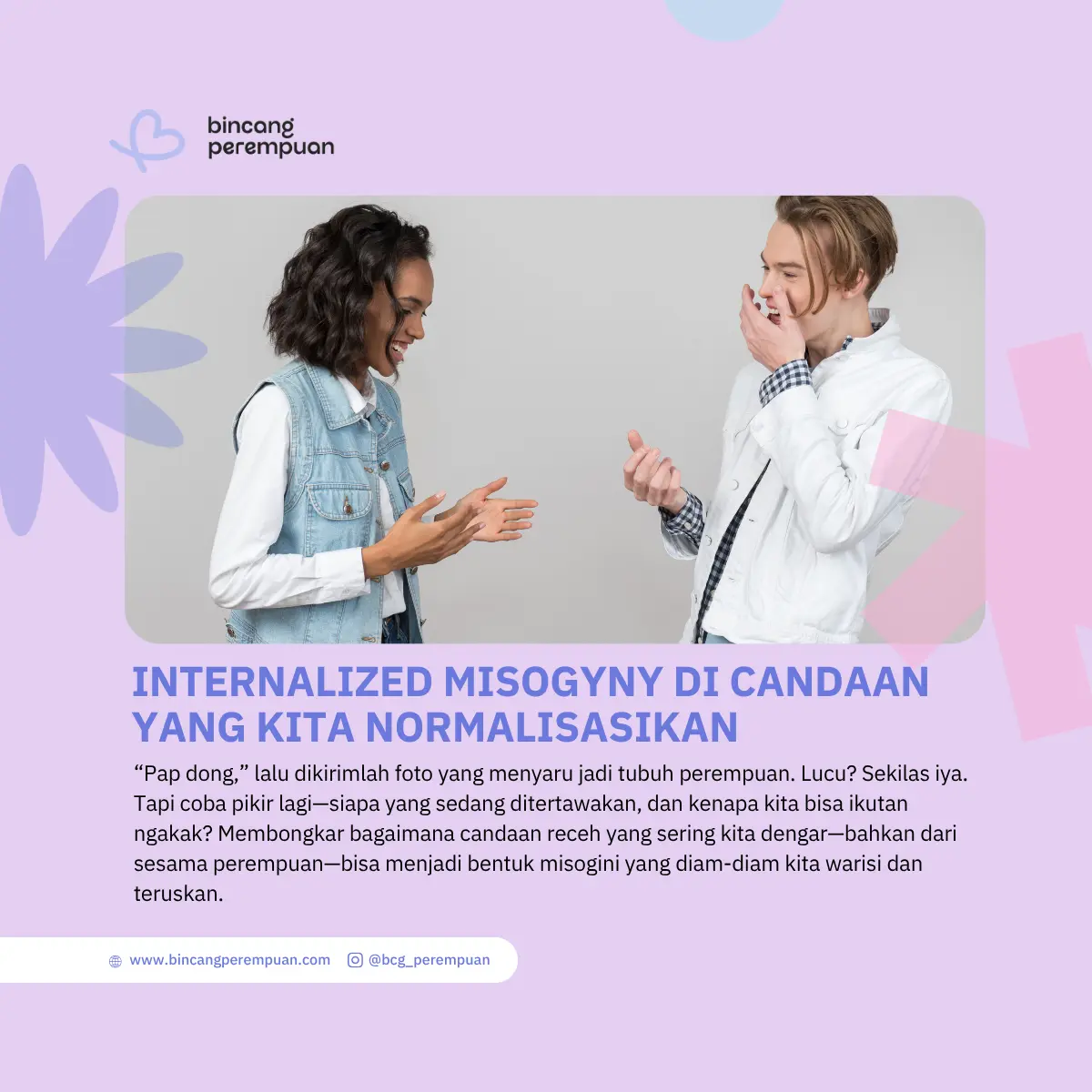 Internalized Misogyny di Candaan yang Kita Normalisasikan