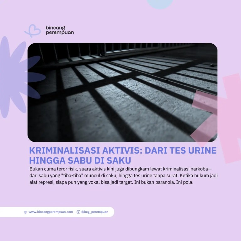 Kriminalisasi Aktivis Dari Tes Urine hingga Sabu di Saku