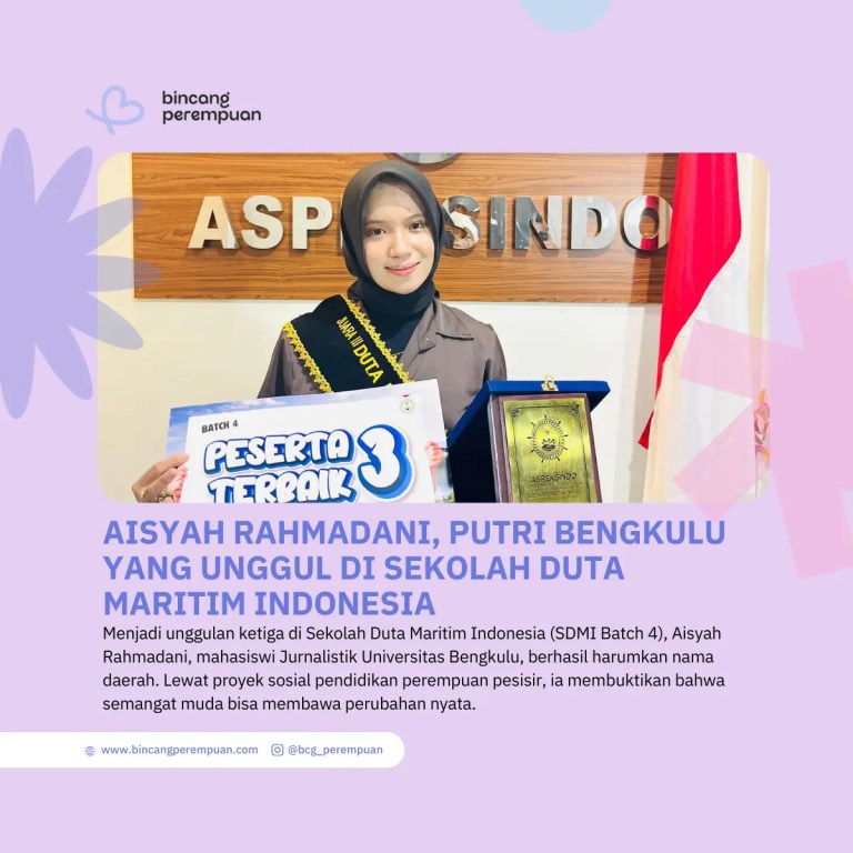 Aisyah Rahmadani, Putri Bengkulu yang Unggul di Sekolah Duta Maritim Indonesia