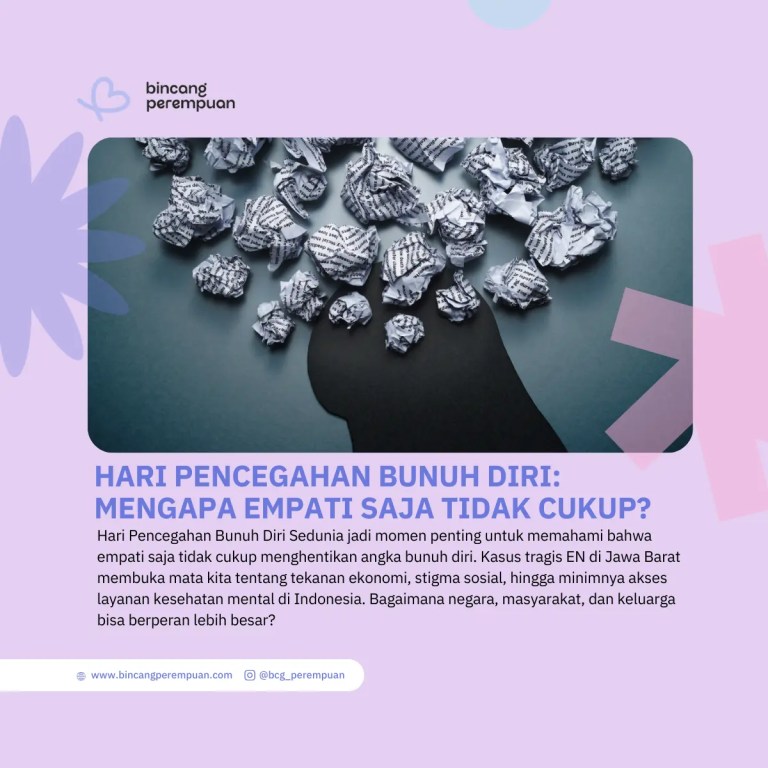 Hari Pencegahan Bunuh Diri Mengapa Empati Saja Tidak Cukup