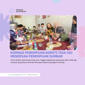 Komnas Perempuan Soroti Tiga Isu Mendesak Perempuan Sumbar