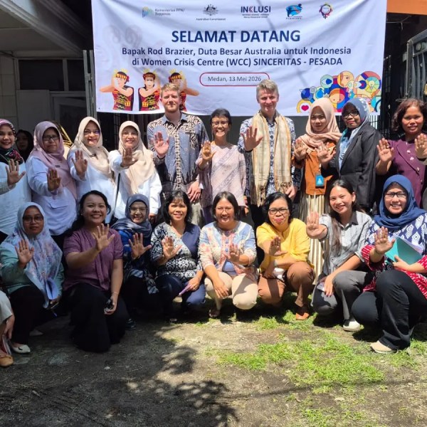 Dubes Australia Tinjau Layanan Perlindungan Perempuan PERMAMPU-PESADA di Medan